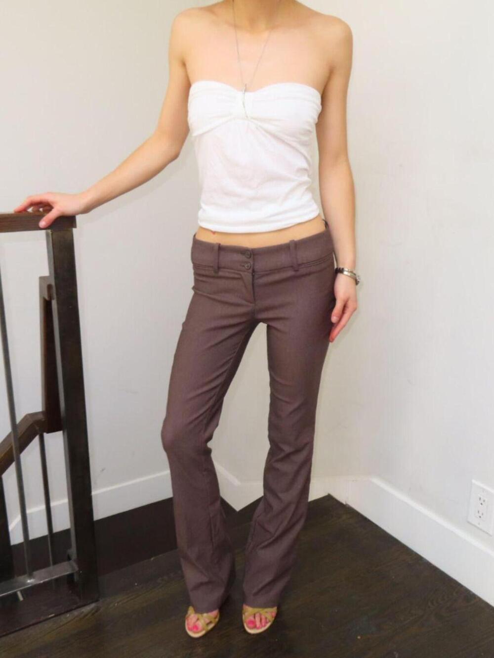 Papaya Women's Brown Trousers